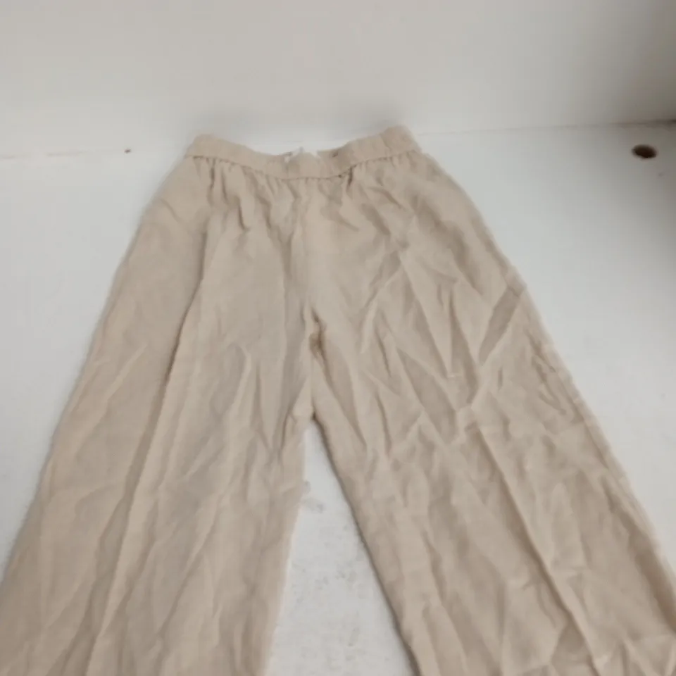 ZARA BEIGE TROUSERS – UK XS (EU/USA XS, MX 24)