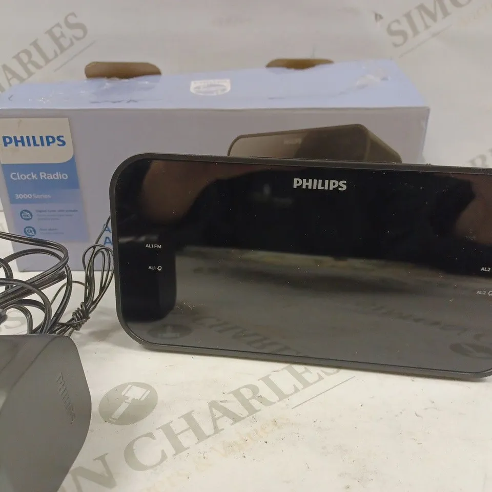 PHILIPS WAKE UP ALARM CLOCK WITH RADIO DISPLAY