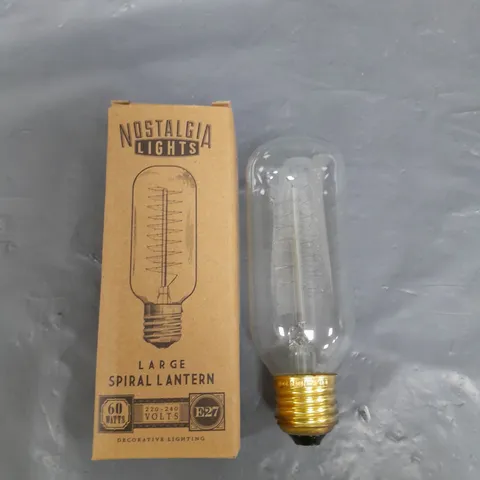 LOT OF 100 NOSTALGIA LIGHTS LARGE SPIRAL LANTERN 60 WATTS