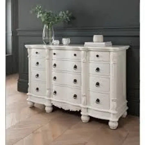 BRAND NEW HOMESDIRECT365 VICTORIAN ANTIQUE FRENCH STYLE CHEST OF DRAWERS -11 DRAWERS-