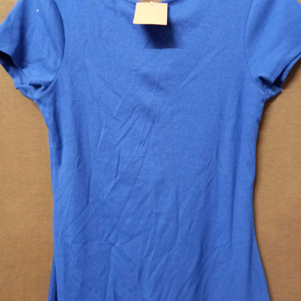 BODEN SHORT SLEEVE MIDI DRESS IN BLUE - UK 12L