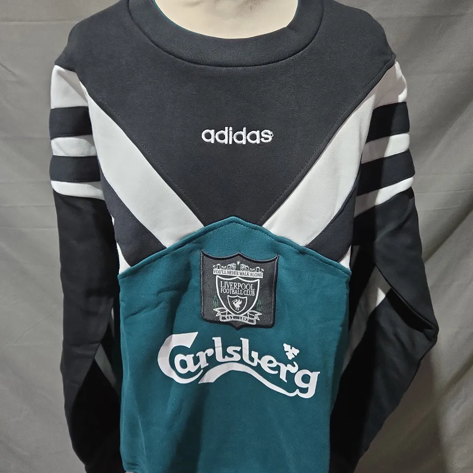 ADIDAS LIVERPOOL RETRO SWEATSHIRT SIZE XL