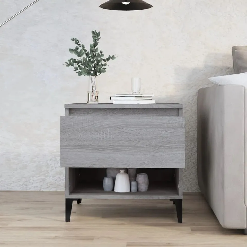 BOXED NYLAN END TABLE - GREY SONOMA (1 BOX)