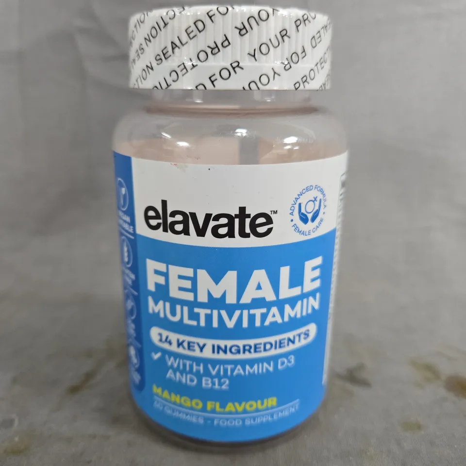 ELAVATE FEMALE MULTIVITAMIN – MANGO FLAVOUR (DIETARY SUPPLEMENT)