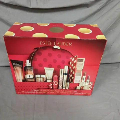 BOXED ESTEE LAUDER 11 BEAUTY FAVOURITES GIFT SET