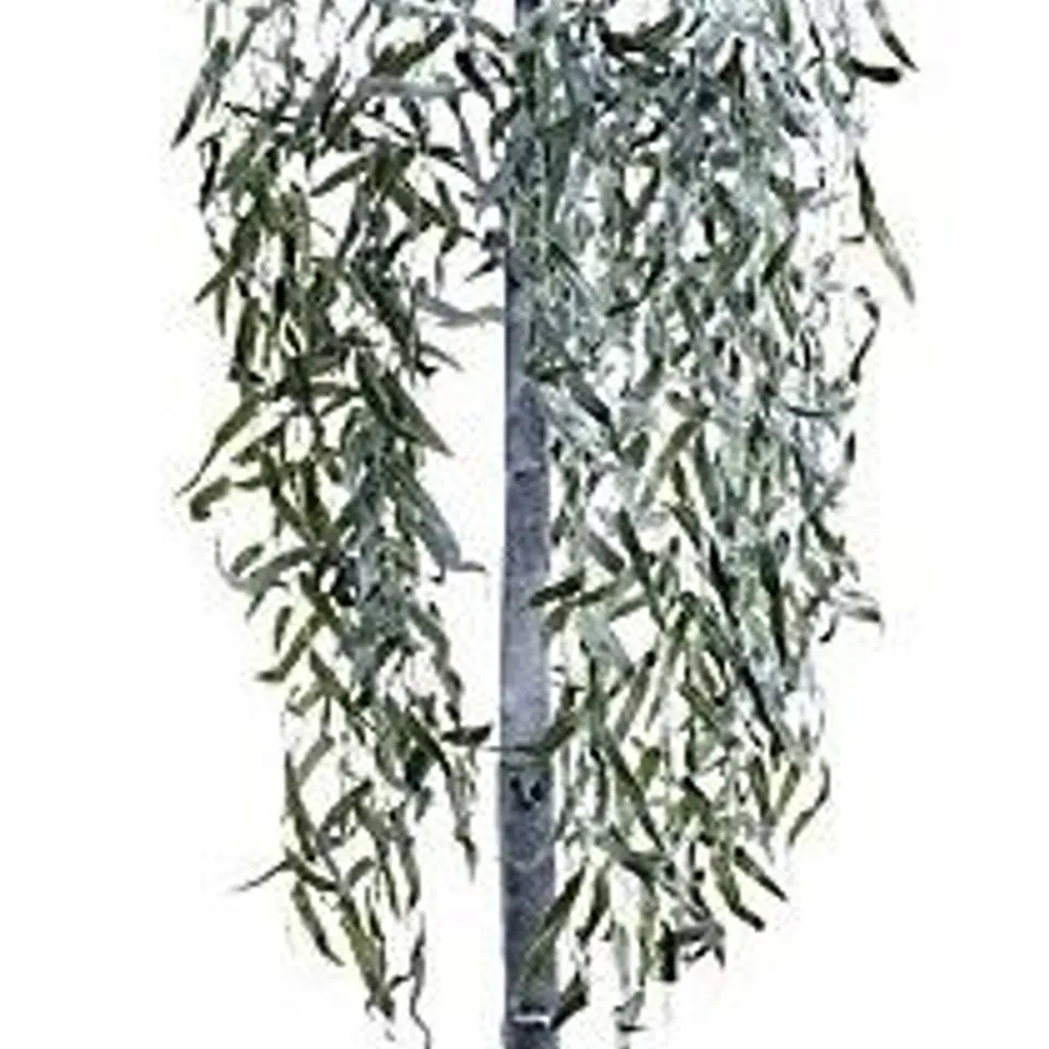 ALISON CORK 180CM PRE-LIT GREEN LEAF DETAIL INDOOR WILLOW TREE