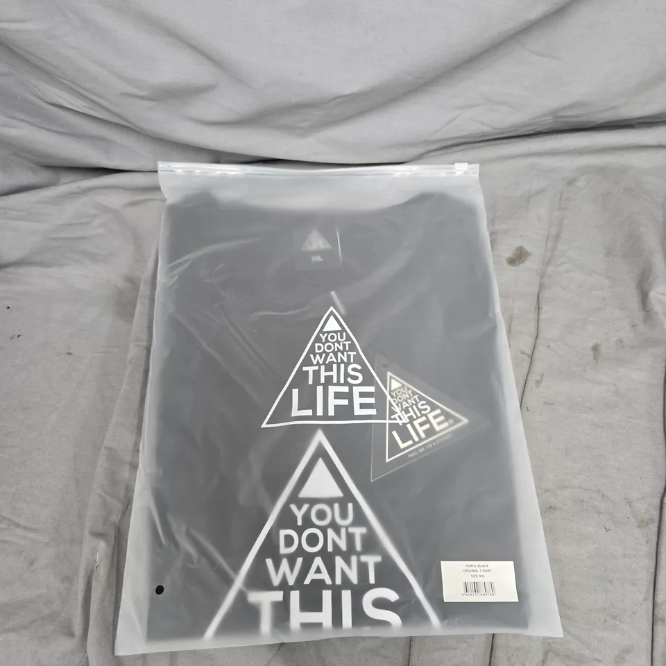 BAGGED YOU DONT WANT THIS LIFE ORIGINAL TEE - SIZE XXL