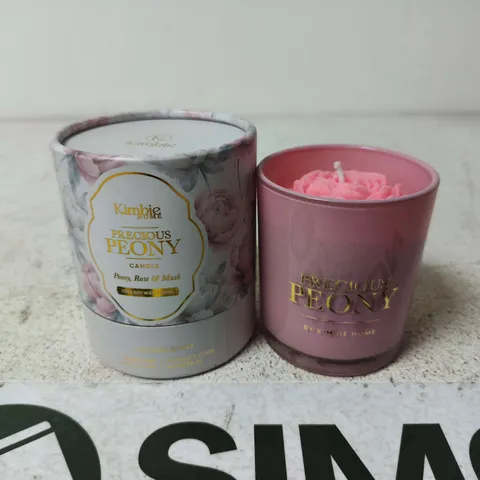 KIMBLE HOME PRECIOUS PEONY CANDLE – PINK TIN