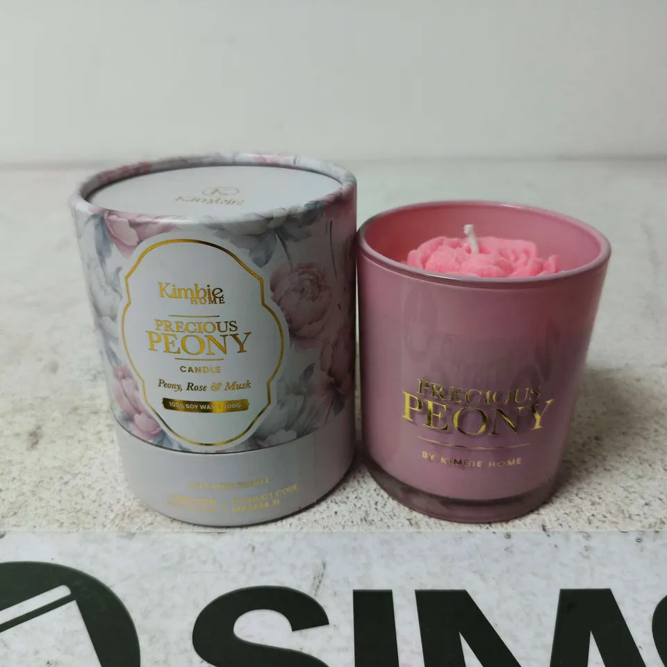 KIMBLE HOME PRECIOUS PEONY CANDLE – PINK TIN