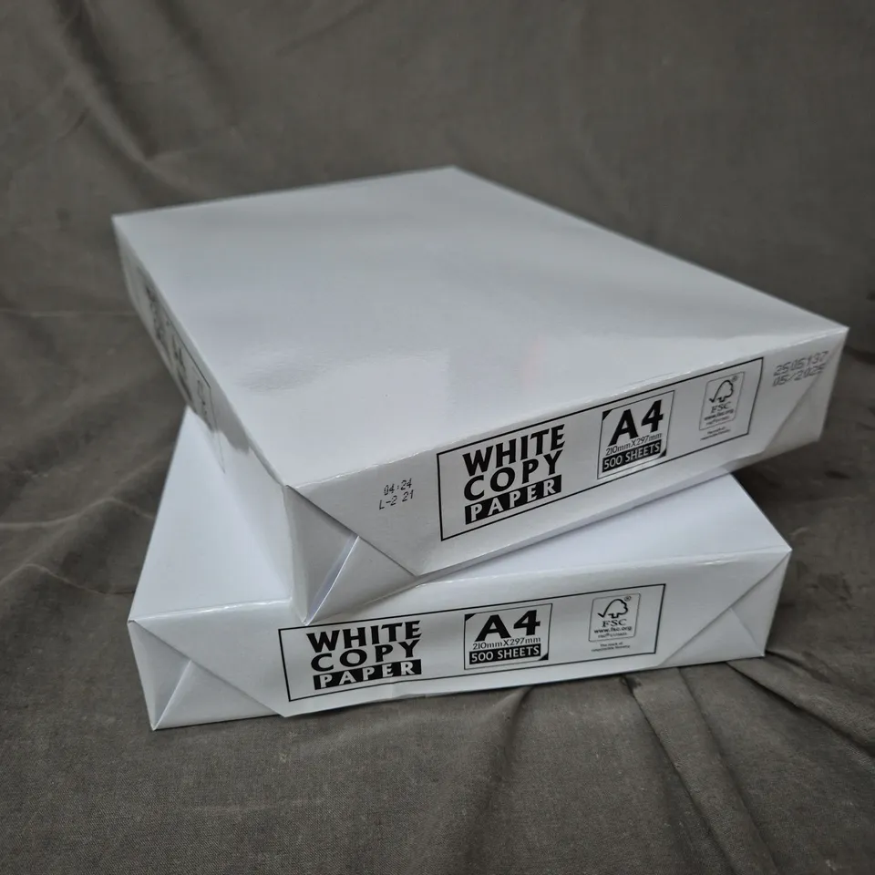 1000 WHITE COPY PAPER SHEETS - A4