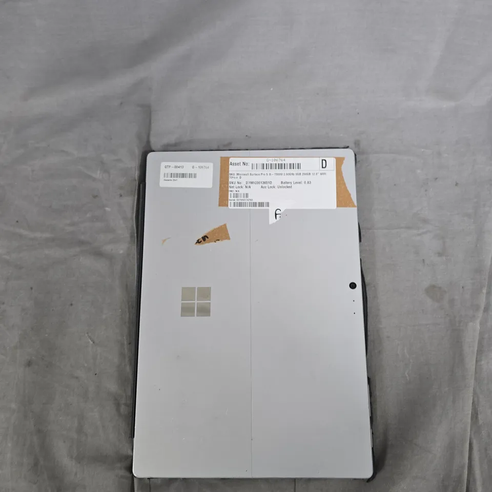 MICROSOFT SURFACE PRO 5 TABLET WITH KEYBOARD – I5-7300U, 8GB RAM, 256GB SSD, 12.3IN DISPLAY