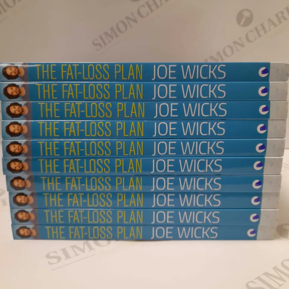 LOT OF APPROX 10 BRAND NEW JOE WICKS 'THE FAT LOSS PLAN' COOK BOOKS