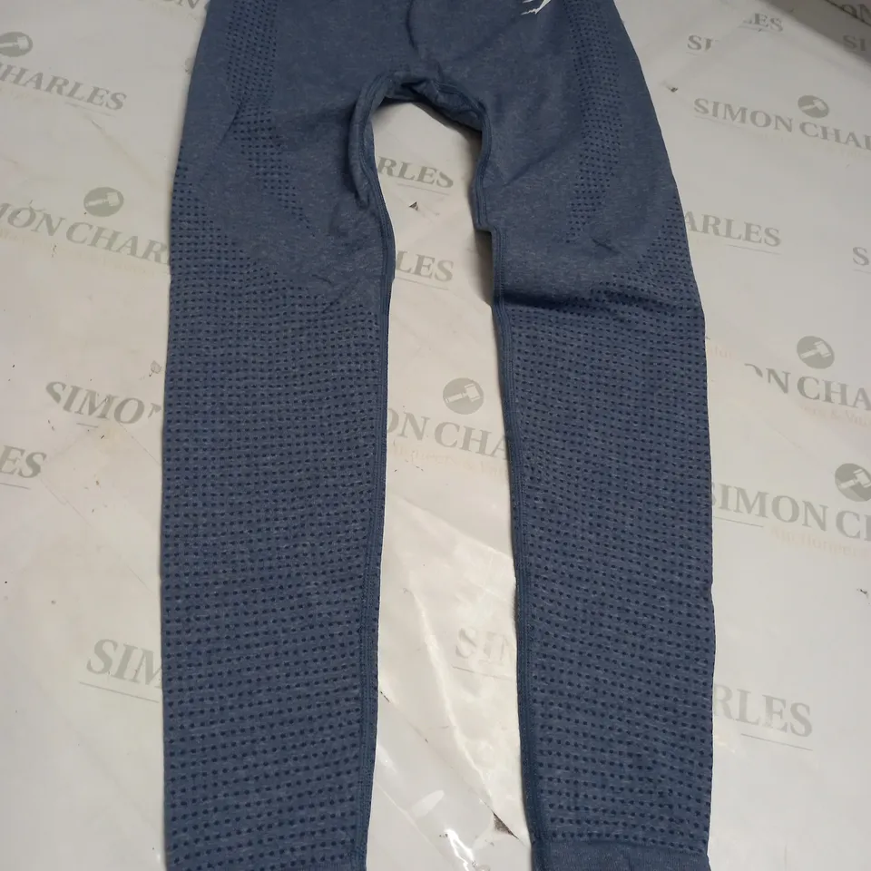 GYMSHARK VITAL SEAMLESS 2.0 BOTTOMS IN BLUE - XS