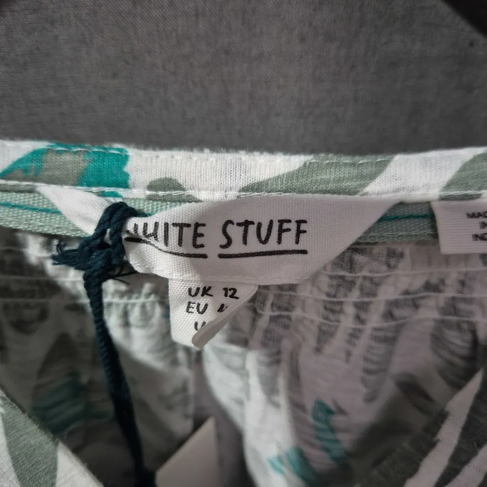 WHITE STUFF WOMEN'S DRESS – LEAF PRINT, UK 12