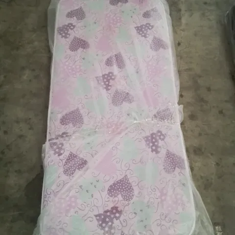 QUALITY BAGGED HYBRID MEMORY NATURAL FOAM SINGLE PINK HEART DESIGN MATTRESS