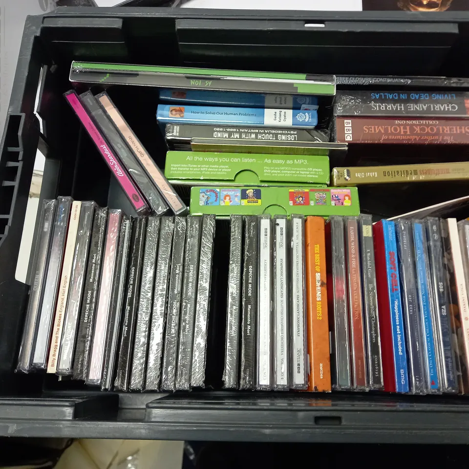 APPROXIMATELY 40 CDs TO INCLUDE THE WEEKND AFFTER HOURS, CLIFF RICHARD 40 GOLDEN GREATS, DEPECHE MODE MEMENTO MORI, ETC