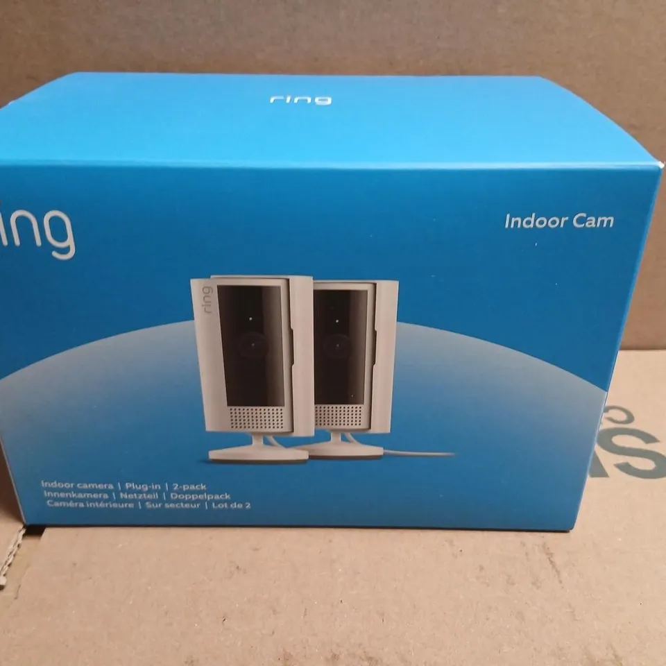 RING INDOOR CAM 2-PACK BOXED SECURITY CAMERAS