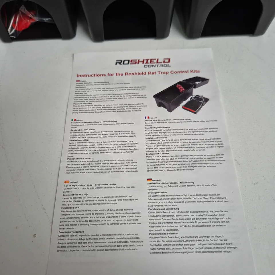 ROSHIELD RAT TRAP CONTROL KIT – SET OF 3