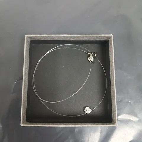 FIRETTI SILVER CHARM NECKLACE