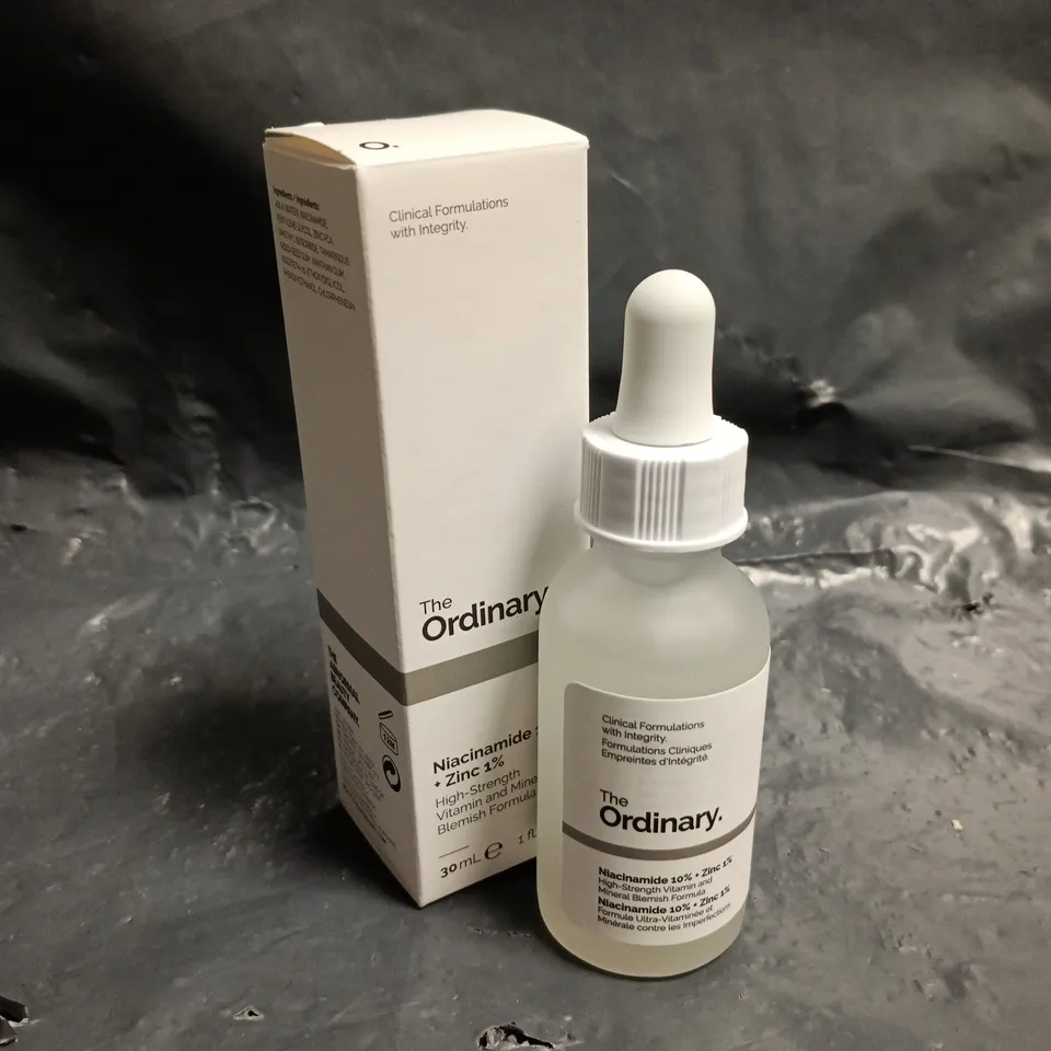 THE ORDINARY NIACINAMIDE 10% + ZINC 1% HIGH STRENGTH VITAMIN AND MINERAL BLEMISH FORMULA (30ML)