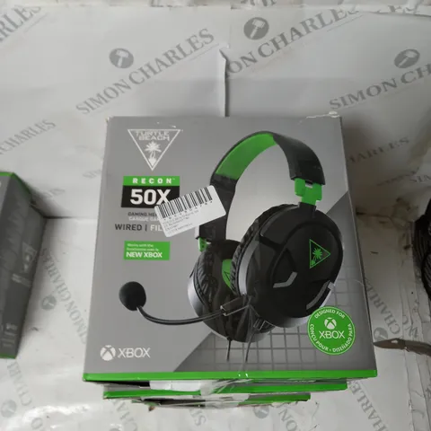 5X TURTLE BEACH RECON 50X HEADSETS - BLACK