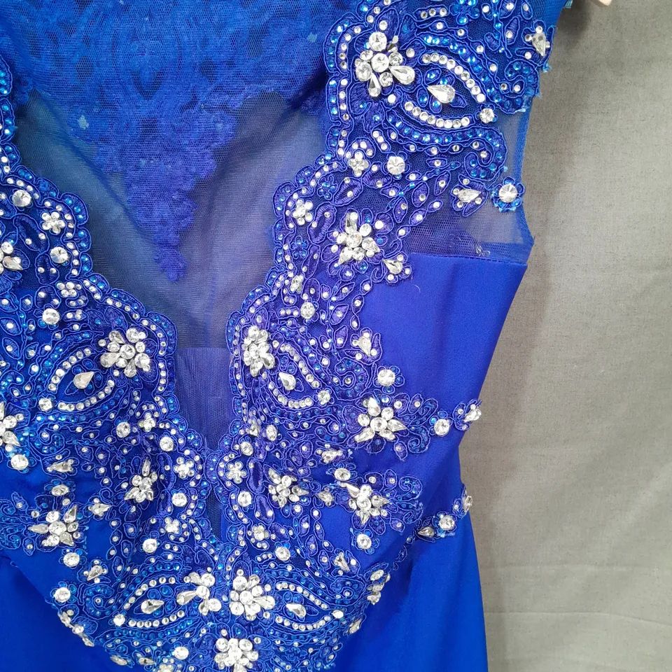 RUBY PROM EMBELLISHED BLUE OCCASIONAL DRESS - 8