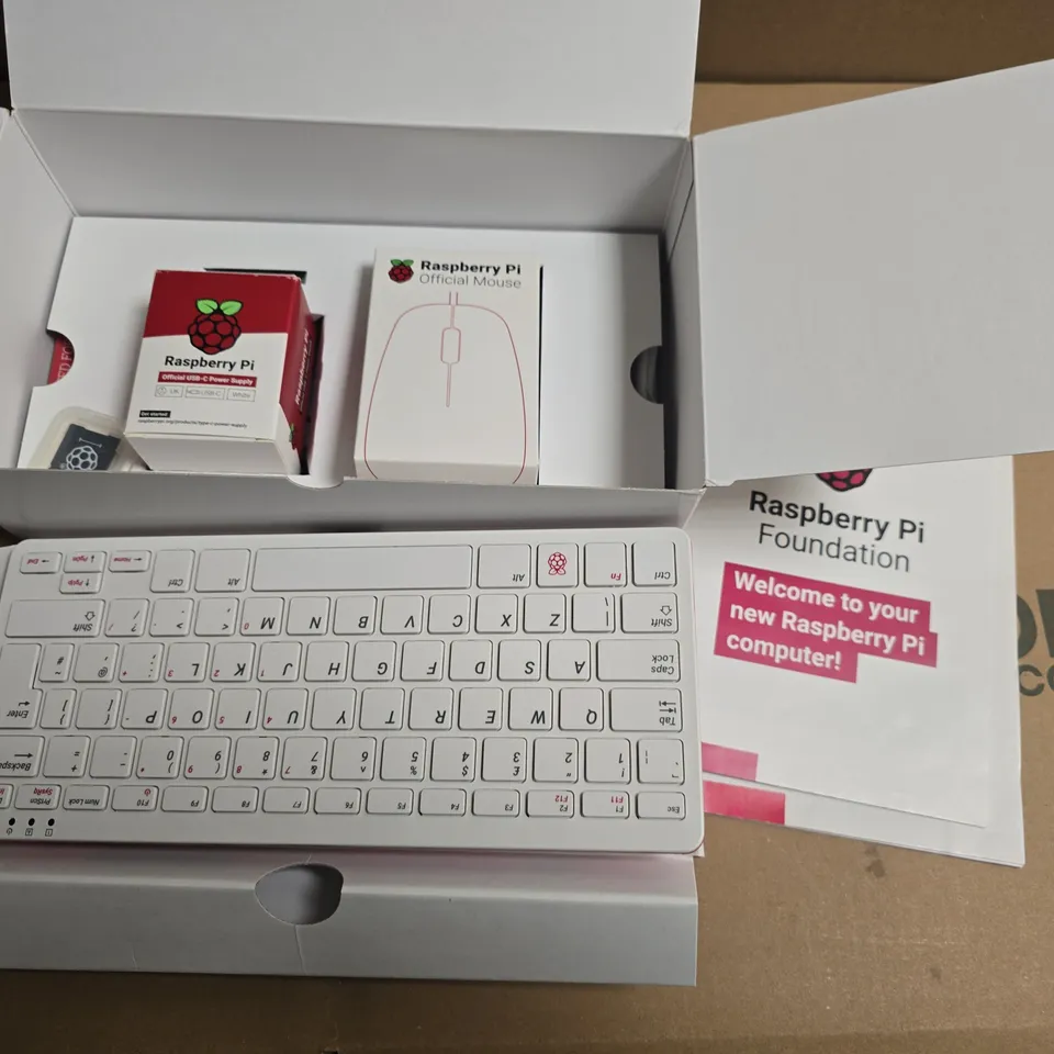RASPBERRY PI 400 PERSONAL COMPUTER KIT – WHITE KEYBOARD, BOXED