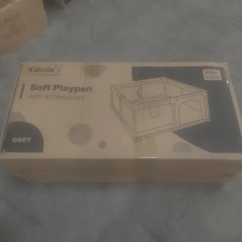 BOXED KIDOOLA SOFT PLAYPEN WITH ACCESSORIES 
