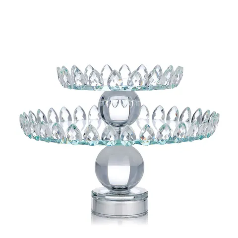 JM BY JULIEN MACDONALD CRYSTAL LOTUS LED CAKE STAND