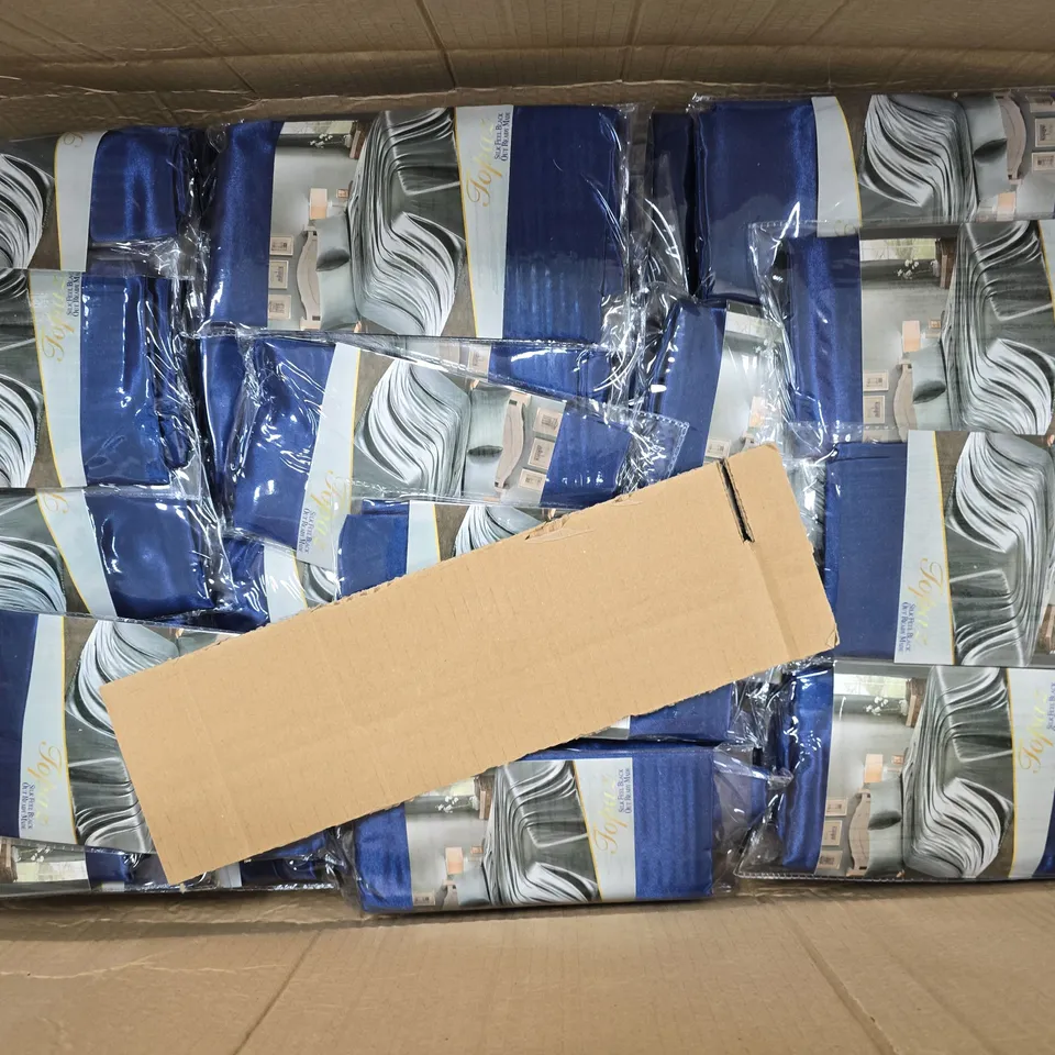 APPROXIMATELY 70 ASSORTED NAVY PILLOW CASE PAIRS - COLLECTION ONLY