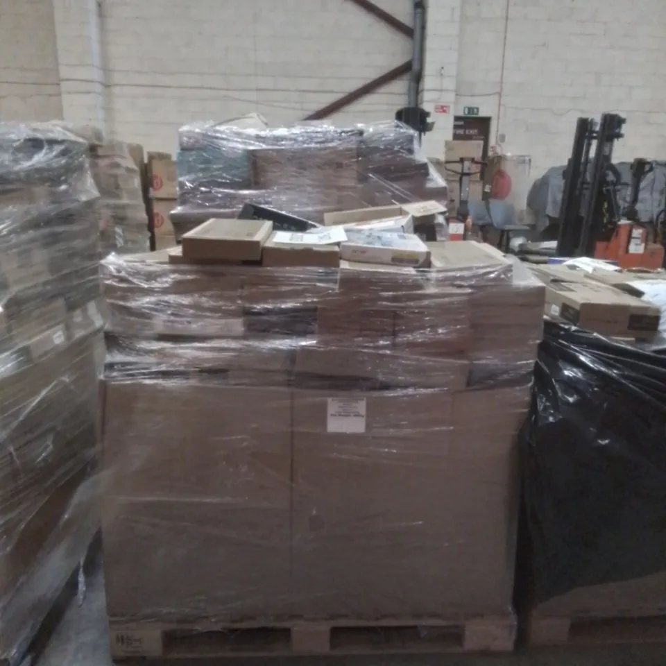 PALLET CONTAINING LARGE QUANTITY OF TV & DESK MOUNTS ETC