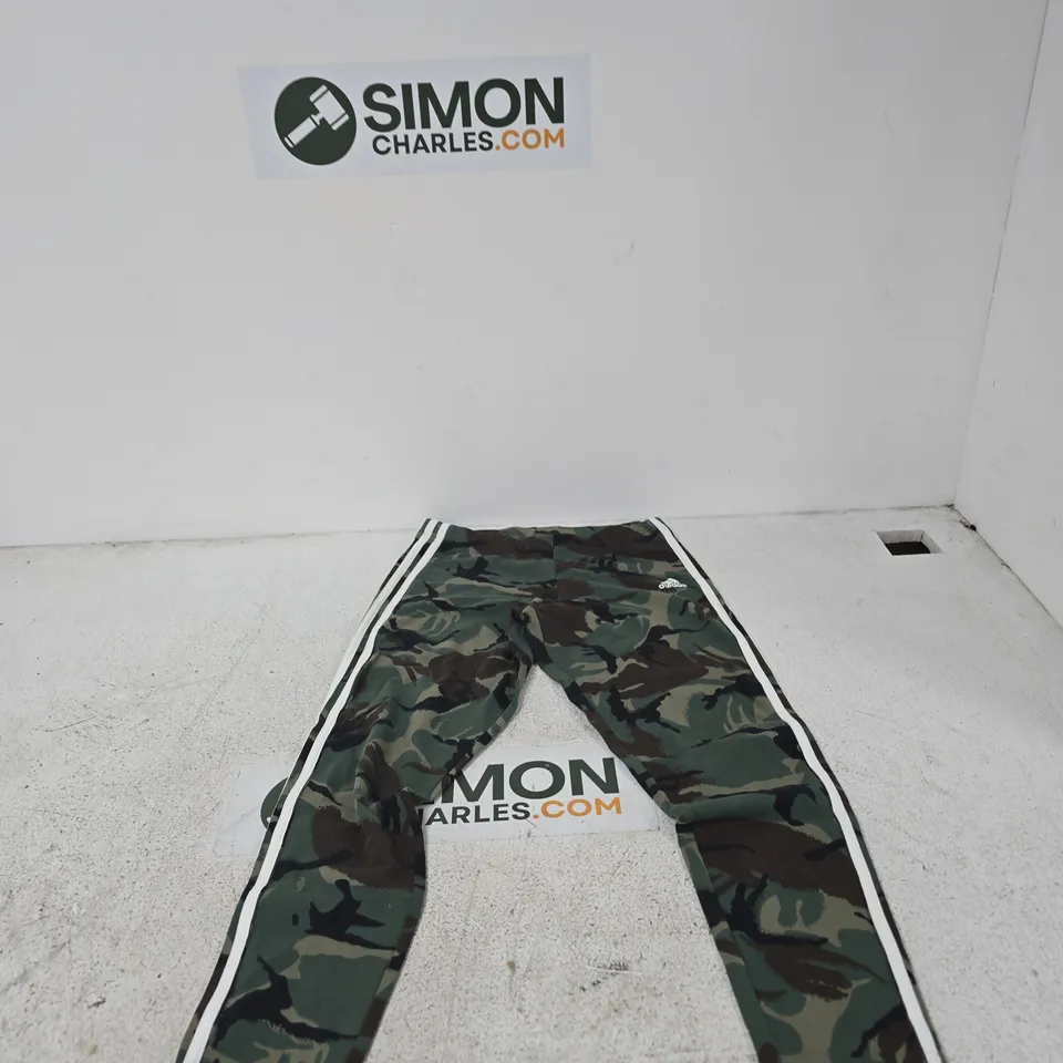 ADIDAS CAMOUFLAGE TRACK PANTS – MEN'S, UK SIZE M