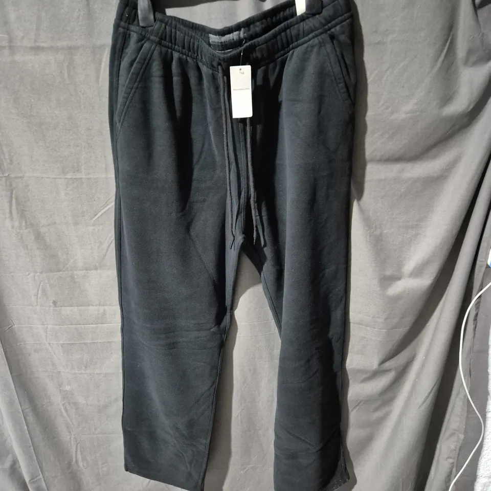 ABERCROMBIE & FITCH BAGGY OPEN-HEM SWEATPANTS – MEN'S UK SIZE L (LONG INSEAM)