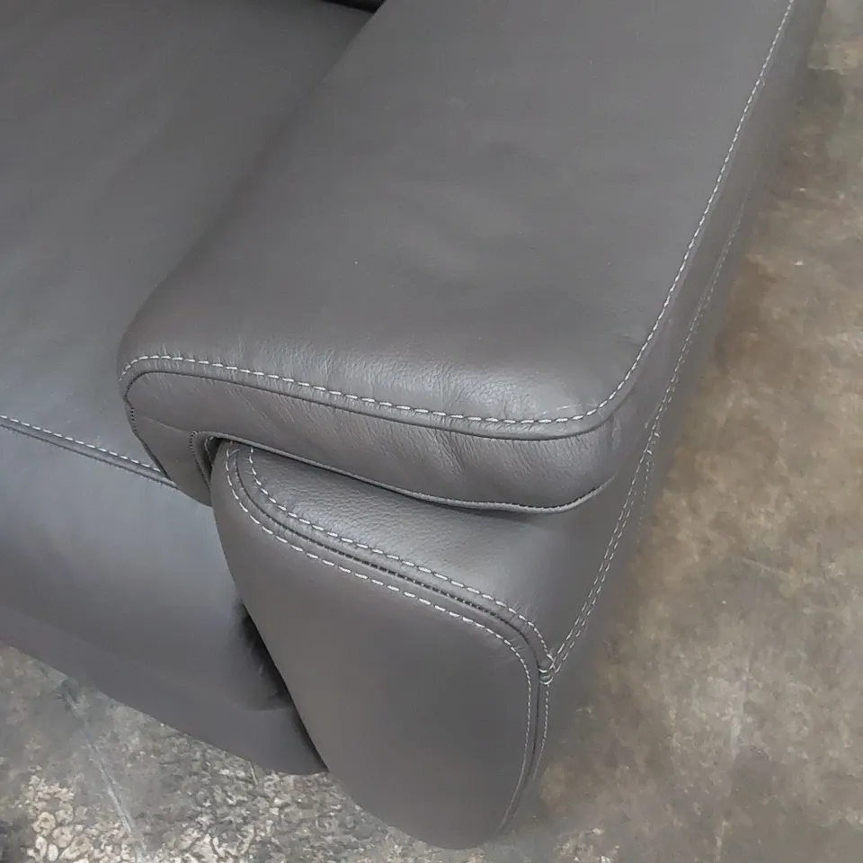 QUALITY DESIGNER ITALIAN MADE PARMA 3 SEATER ELECTRIC RECLINER LEATHER UPHOLSTERED SOFA 