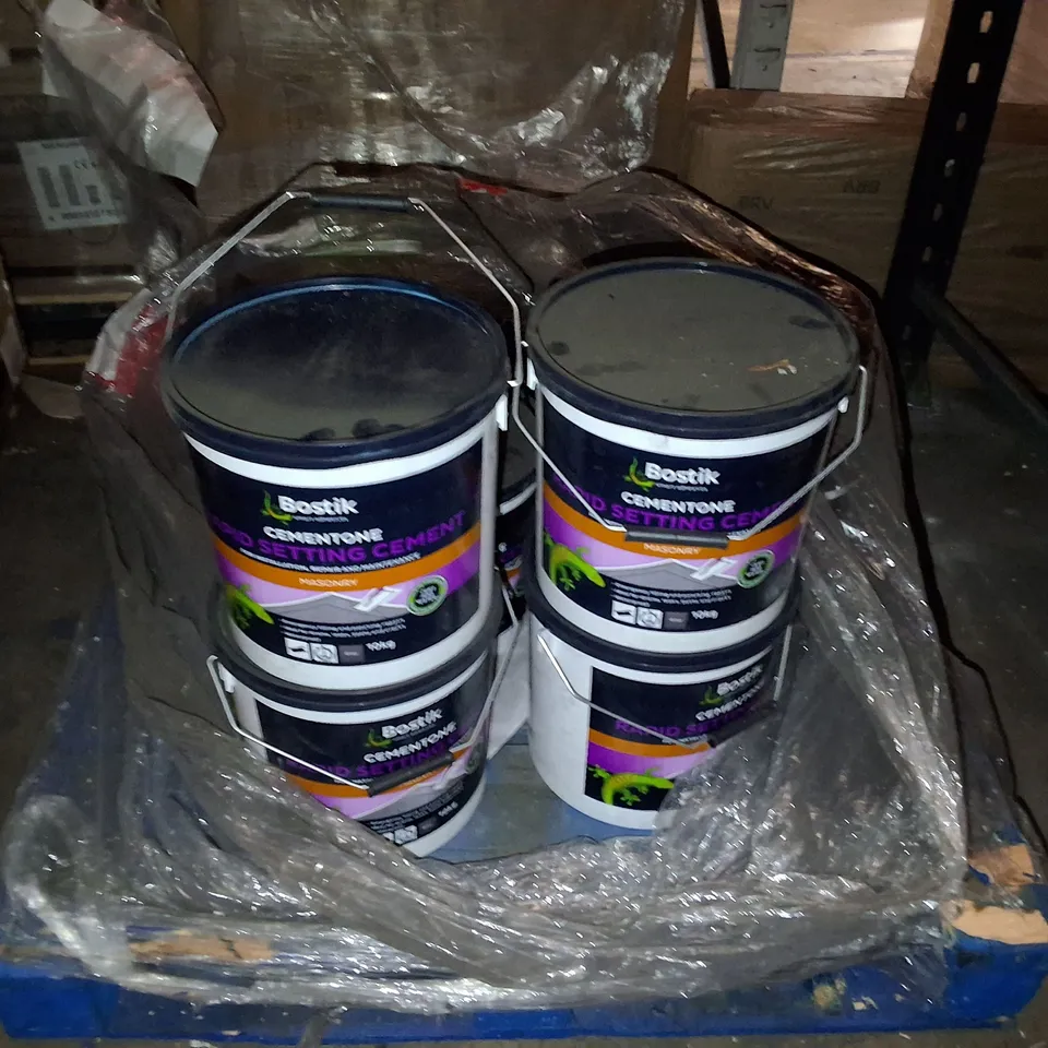 LOT OF 8 BOSTIK 10KG CEMENTONE RAPID SETTING MAONARY CEMENT - GREY