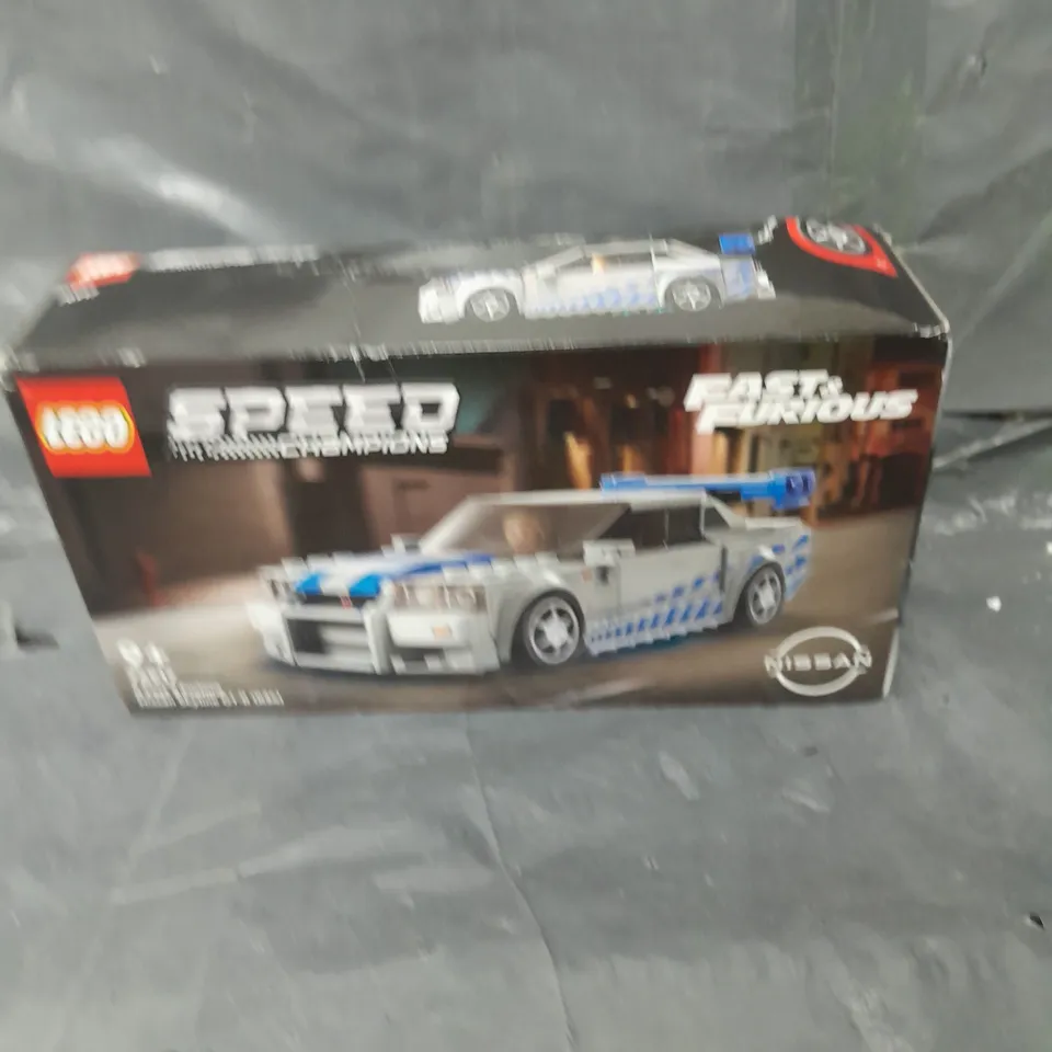 BOXED LEGO SPEED CHAMPION FAST AND FURIOUS - 2 FAST 2 FURIOUS NISSAN SKYLINE GT-R - 76917 RRP £20.5