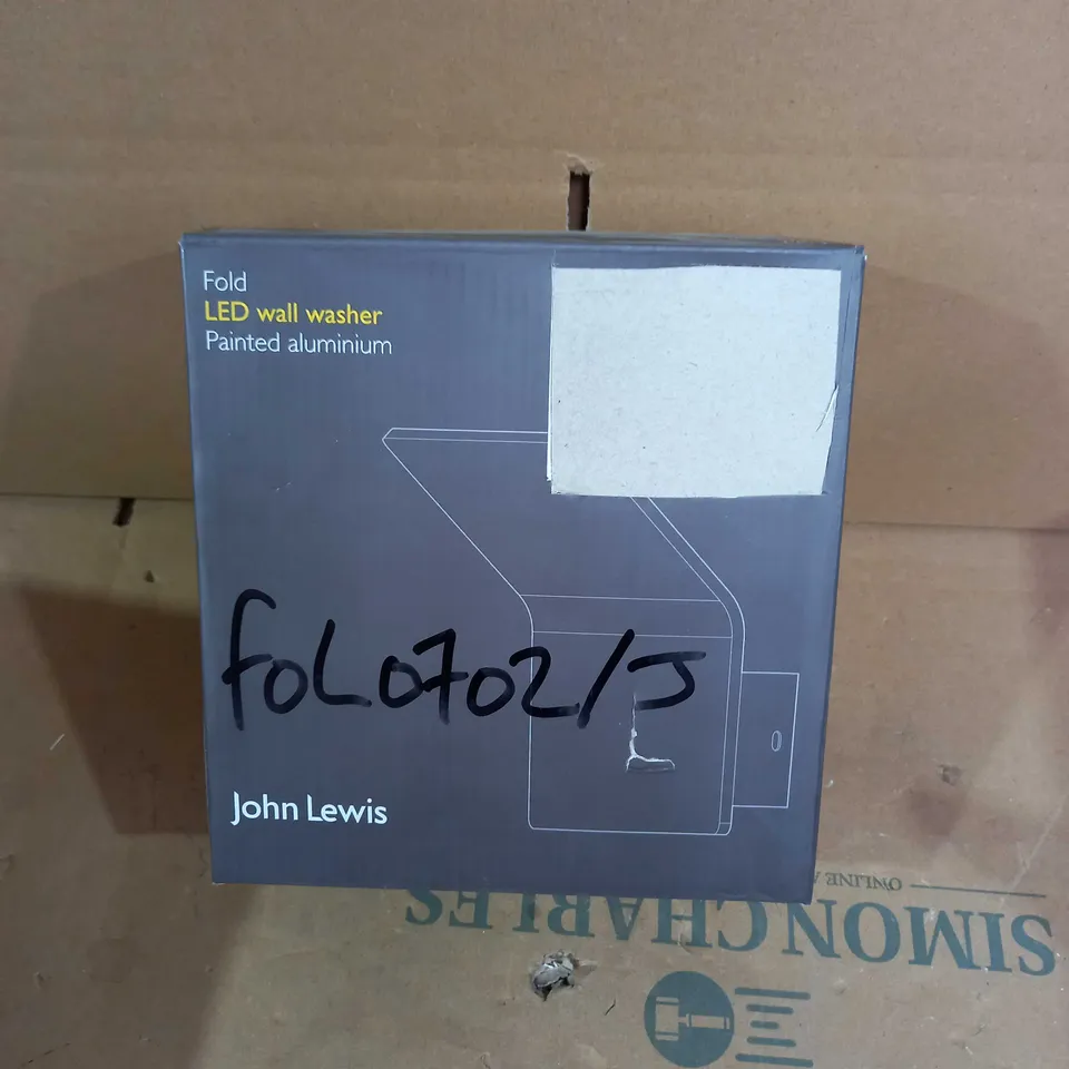 JOHN LEWIS FOLD LED WALL WASHER - PAINTED ALUMINIUM 