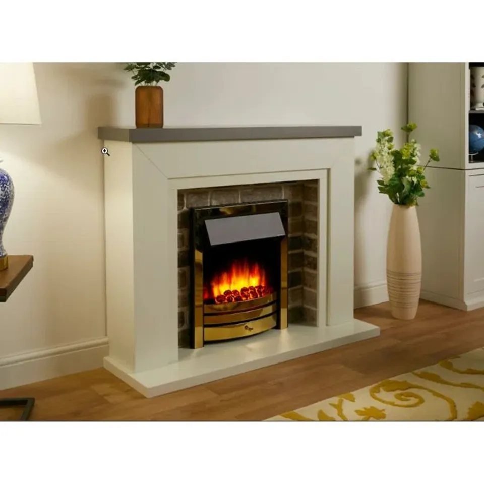 BOXED FLAMBOROUGH CASTLETON ELECTRIC FIREPLACE (2 BOXES)