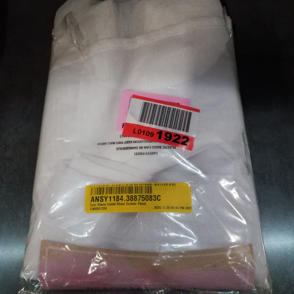 EOIN DIANA EYELET SEMI SHEER CURTAIN PANEL