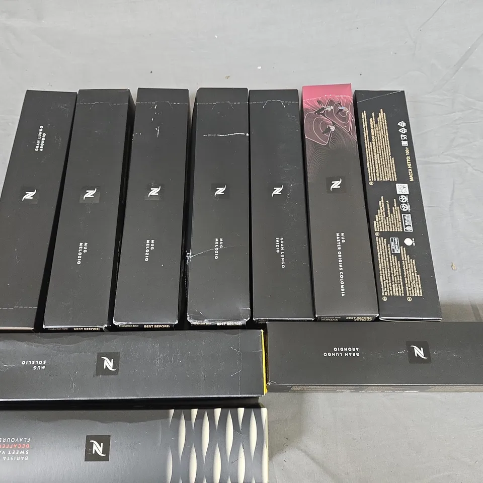LOT OF 10 10-PACK BOXED OF NESPRESSO PODS - VARIOUS FLAVOURS