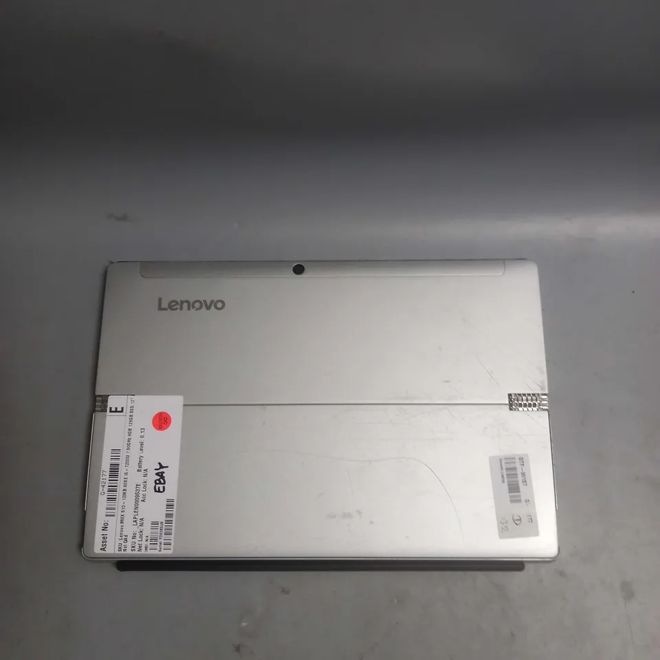 LENOVO MIIX 510 TABLET WITH KEYBOARD AND STAND IN BLACK/SILVER