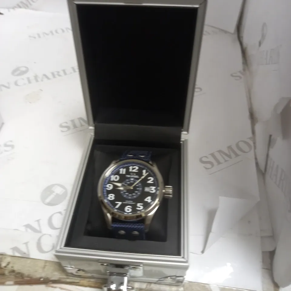 BLACK TW STEEL WATCH