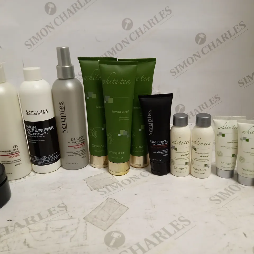 LOT OF 13 SCRUPLES HAIR CARE PRODUCTS