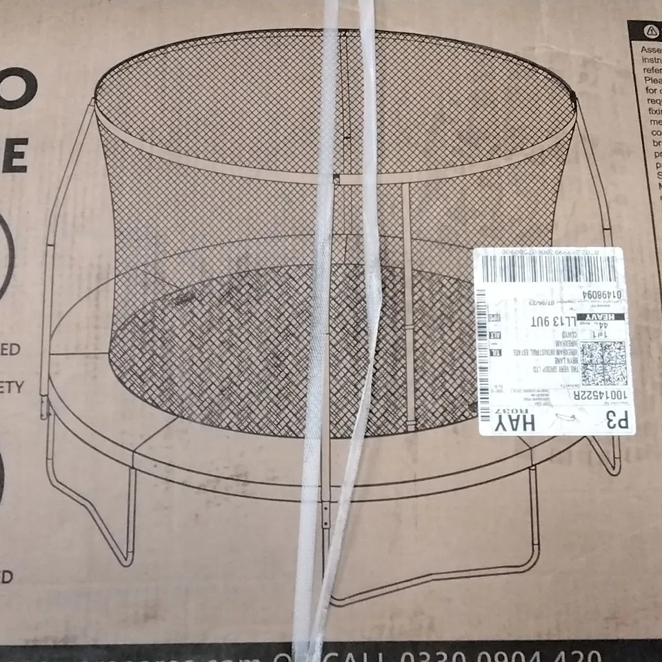 BOXED SPORTSLINE 10FT BOUNCE PRO TRAMPOLINE WITH ENCLOSURE RRP £169.99
