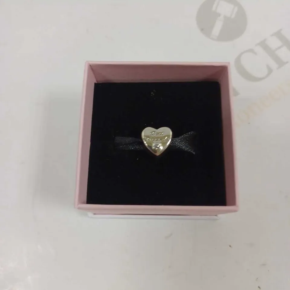 PANDORA WOMEN'S 'BEST FRIEND' HEART SHAPED PENDANT CHARM - SILVER 