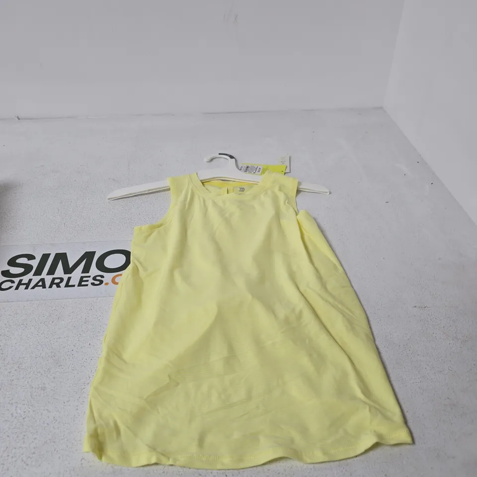 BOX OF APPROXIMATELY 12 X ALL IN MOTION YELLOW VEST TOP[ - SIZE CHILDS M 