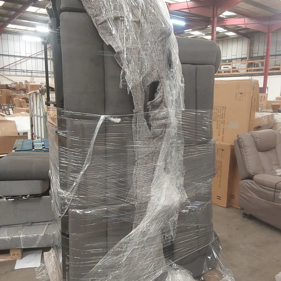 PALLET CONTAINING ASSORTED DESIGNER SOFA PARTS ECT