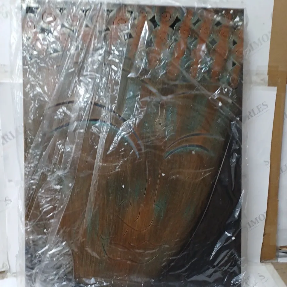 BOXED INNOVATORS SOLAR LED TRANQUIL BUDDHA WALL DECOR