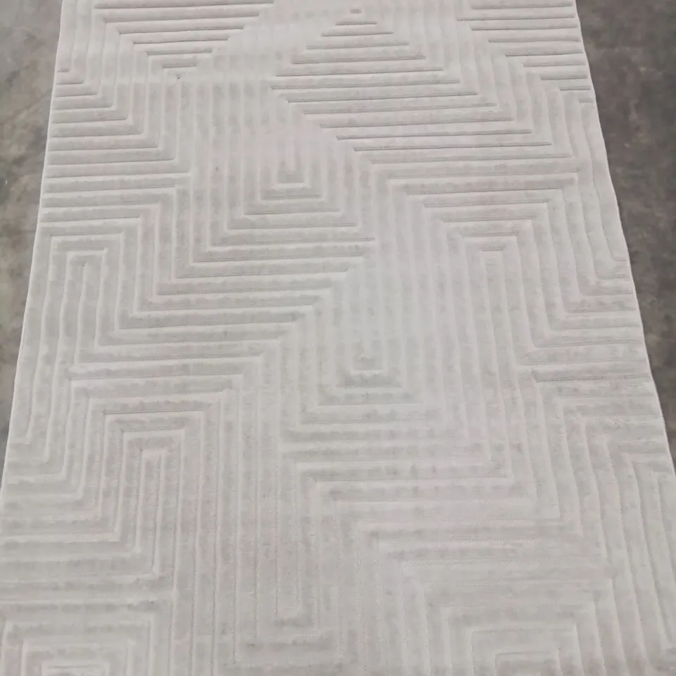 QUALITY DESIGNER MALMO MAZE GREY AREA RUG 160/230