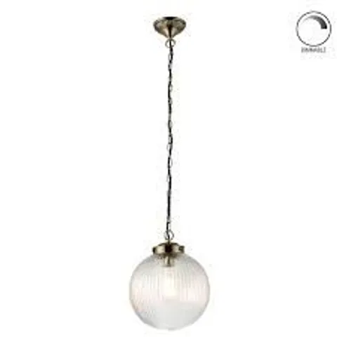 BOXED BATESON 1-LIGHT GLOBE PENDANT (1 BOX)